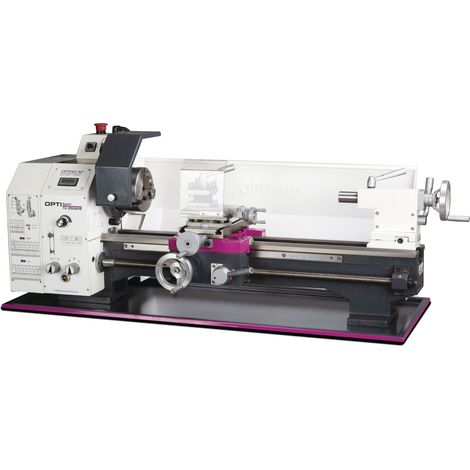 Tour à métaux d'établi hauteur des pointes 125 mm entre-pointes 550 mm alésage 26 mm 1,1 kW 230V vitesses variables Optiturn TU2506VB 230V (1/5)