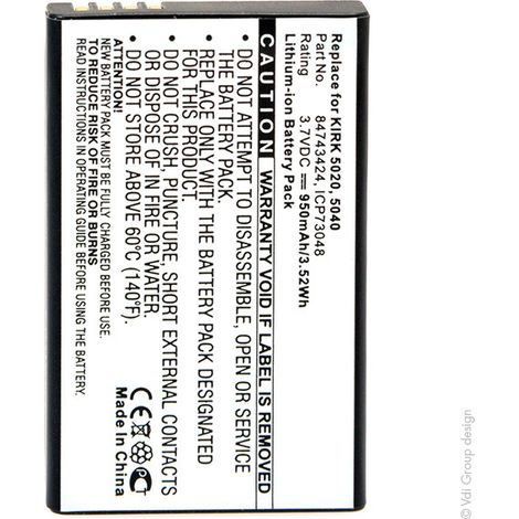 NX - Batterie téléphone 3.7V 950mAh - 84743424ICP730488474341884743425C (1/4)