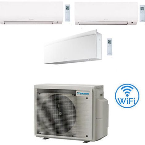 Daikin Comfora + Emura WIFI INKLUSIVE Trial Split Inverter 9000 + 9000 + 12000 BTU Klimaanlage mit mit UE 3MXM52A9 Klasse A+++/A+++ NEU 2024