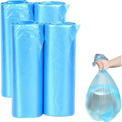 Sac Poubelle - 68 x 52 cm - Fermeture Par Lien - Pour Seau De 4 Gallons - Usage Intérieur Et Extérieur - 100 Pièces (1/5)