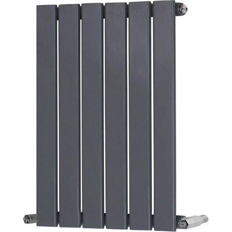 Warmehaus Horizontal Radiator Flat 600 x 410mm Single Anthracite (1/4)