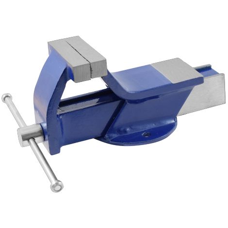 Tornillo de banco fijo Ferrestock 150 mm Plateado