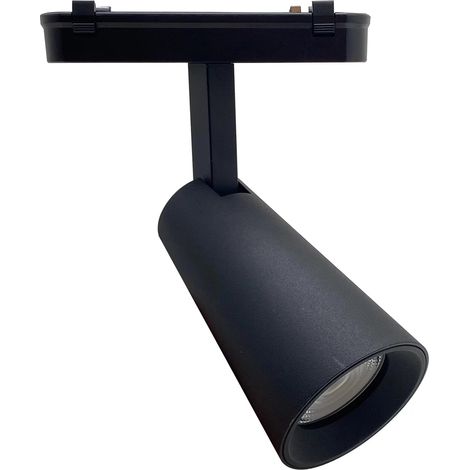 Faretto LED Binario Magnetico 10W per Barra Lineare Suwis Nero (2700K - 3500K - 4000K)