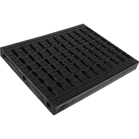 Grille de drainage Healeved en polymère plastique, noire, rectangulaire, pour trottoirs et rues,