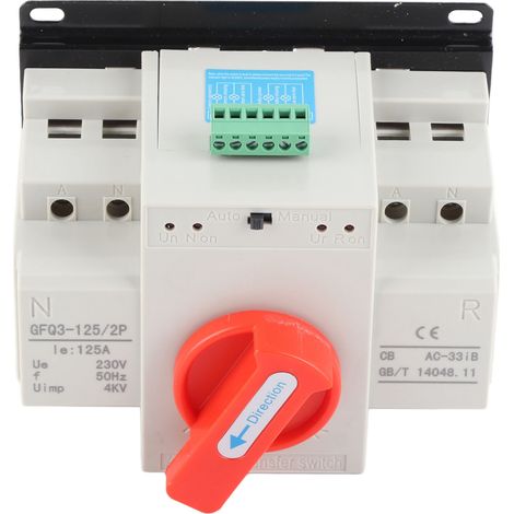 AC230V 125A Mini-Automatischer Umschalter Dual Power ATS 2P für neigbaren Generator (1/5)