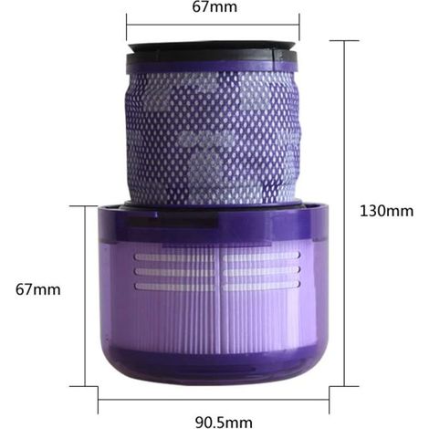 Grand filtre lavable pour aspirateur sans fil Dyson V11 Sv14 Cyclone Animal Absolute Total Clean (1/4)