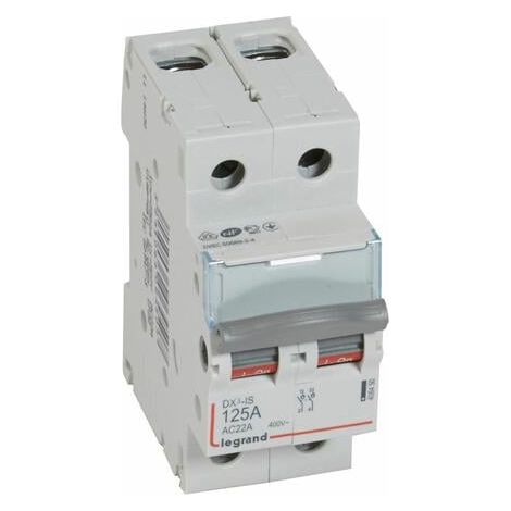 Interrupteur-sectionneur DX³-IS 2P 400V - 125A - 2 modules - LEGRAND