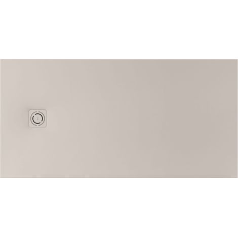 Receveur de douche extra plat en Stonex® Terran-N+Grille Twist - 1800x900mm - Beige (1/2)