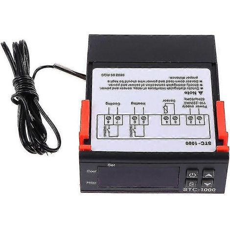 Thermostat régulateur de température numérique 220 V STC-1000 avec capteur Shytmv (1/5)