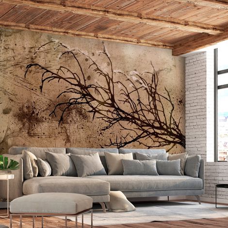 Papier peint adhésif Rickety Cherry Tree - 196 x 140 cm (1/4)