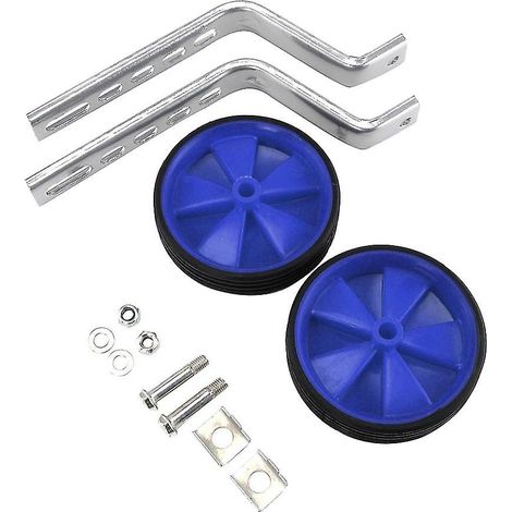 Roues stabilisatrices universelles pour vélo 12-20 pouces - Bleues (1/4)