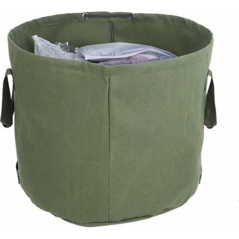 royaluxe - Portable Réutilisable Poubelle Sac Étanche Toile Réutilisable Jardin Pelouse Feuille Sac À Ordures Conteneur Extérieur (1/4)