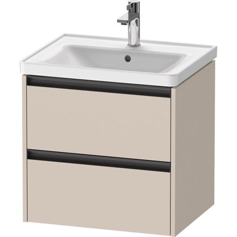 Duravit Ketho.2 Waschtischunterbau wandhängend, 2 Schubkästen, (1/2)