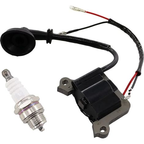 MCHNIC Bobine d'allumage avec bougie pour débroussailleuse 2 temps 52cc 3 ch moteur 4 en 1 / 5 en 1 Multitools taille-haies Freischneider (1/5)