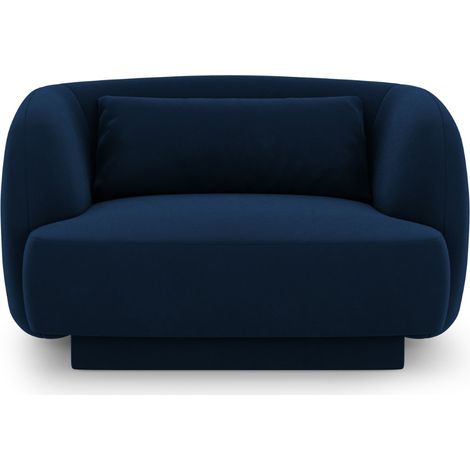 Fauteuil en velours bleu roi (1/5)