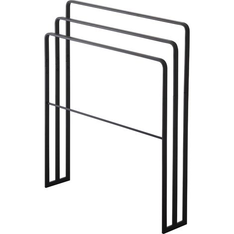 Yamazaki Tower porta asciugamani nero 70x81 cm (1/5)