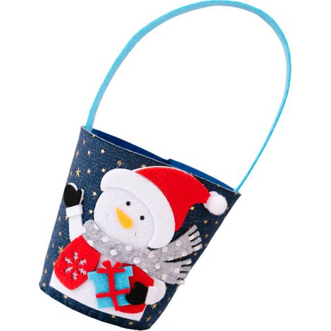 Bolso de vacaciones de mezclilla personalizado, bolso de muñeco de nieve (1/2)