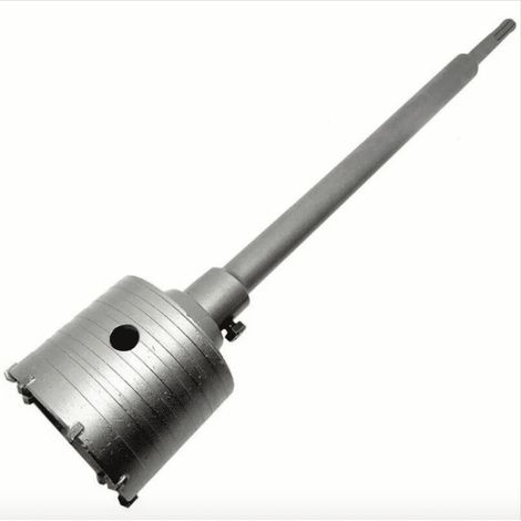 FRESA A TAZZA MM 120 CAROTATRICE CON ASTA SDS PLUS 350 MM CEMENTO MURO MATTONI
