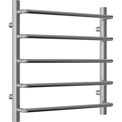Reina Aliano Designer Heated Towel Rail 500mm H x 500mm W Chrome (1/4)