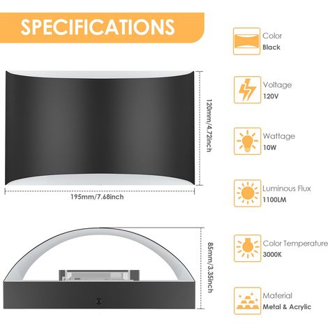 Wall Light Modern Rectangle Curved Recess Matte Black G9 Socket (1/5)