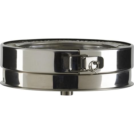 Poujoulat – Cône d'écoulement THERMINOX TI 150mm – Raccord fumisterie pour évacuation condensats – Installation en partie basse conduit (1/2)
