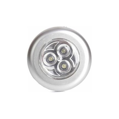 Spot - 3 LED Blancs - Diamètre 7 cm - Profondeur 2,4 cm - Installation Facile avec Adhésif 3M - 1 Pièce (1/5)