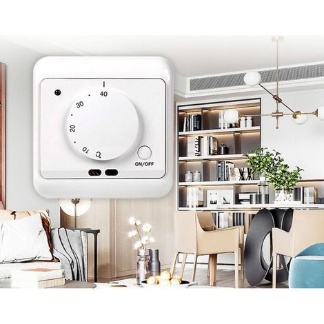 Thermostat de chauffage au sol, contrôleur de température ca 230v 50/60hz 16a (1/3)
