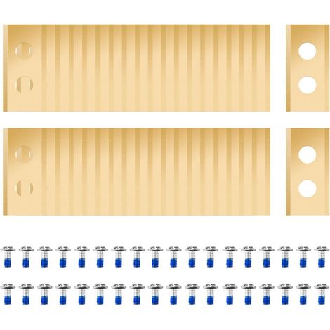 Lot de 36 Lames Compatibles avec Worx Landroid, Einhell, Kress, Ferrex, Eufy, TerraMow, ECOVACS Robot Tondeuse, Lames de Rechange,Vis avec revêtement de sécurité.