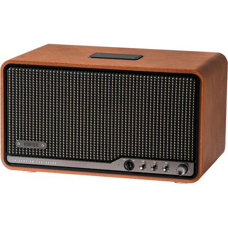 Enceinte Rétro Hi-Res Bluetooth,80W RWS,Marron Sans Fil