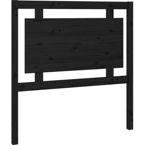 Testiera per dormire accessorio per camera da letto 95,5 x 4 x 100 cm in legno di pino nero TDL0202057