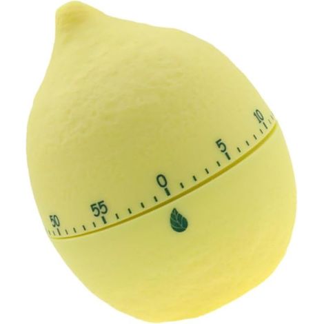 Minuteur Cuisine à Remontoir Fruit Design Jaune en Plastique (1/5)