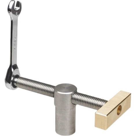 Crochet d'établi de 19 mm pour le travail du bois, bouton ergonomique surdimensionné pour un réglage facile et flexible, serre-joint d'établi pour raboteuse. (1/5)
