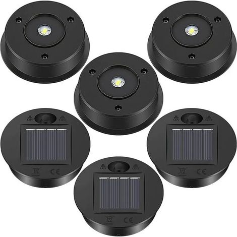 6 Pcs Lampes Solaires Remplacement, Lanterne Solaire LED, Couvercle Lumières pour Suspendre Extérieur ODIPIE (1/4)