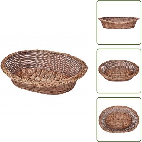 Cama para gatos - vidaXL Cesta para perros/cama para mascotas sauce natural 69 cm - Cama para cachorros