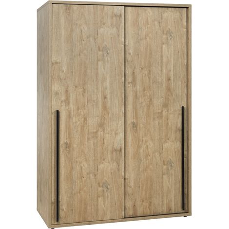 Armadio 150cm per camera da letto con 2 porte scorrevoli collezione MEGEVE colore rovere dorato.