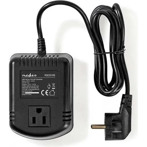 Nedis Convertidor de alimentación POCO105 negro 70W