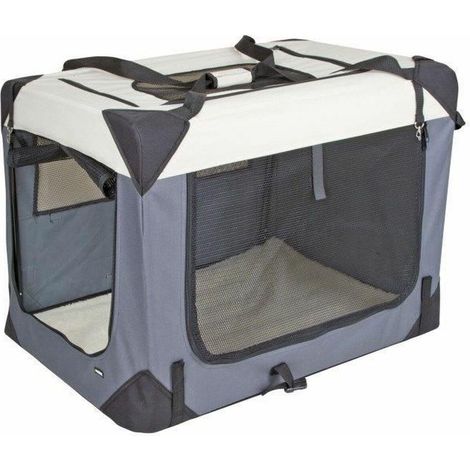 Kerbl Journey Transportbox grau-beige 81x58x58 cm