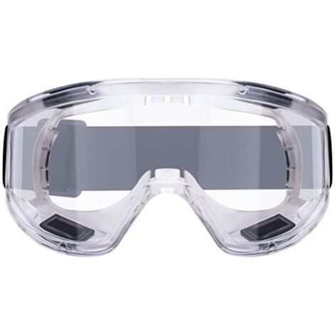 Lunettes de Protection Anti-buée Surlunettes de Sécurité Anti-rayures Idéal pour Bricolage, Chimie, Travaux, Chantiers, (1/5)