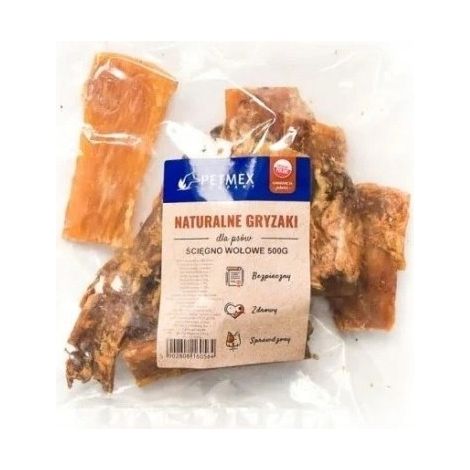 Friandise délicate à mâcher naturelle pour chiens, Petmex Tendon de bœuf 500 g (1/5)