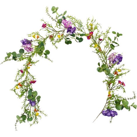 Guirlande Artificielle De Pâques - Marguerite En Plastique - 1,5 M - Pour Arbre Décoration Printemps Fête Intérieur Extérieur - 1 Pièce (1/5)