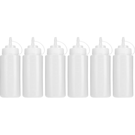 Lot de 6 flacons souples de 480 ml pour sauce tomate, distributeur de vinaigrette, accessoires de cuisine. (1/5)