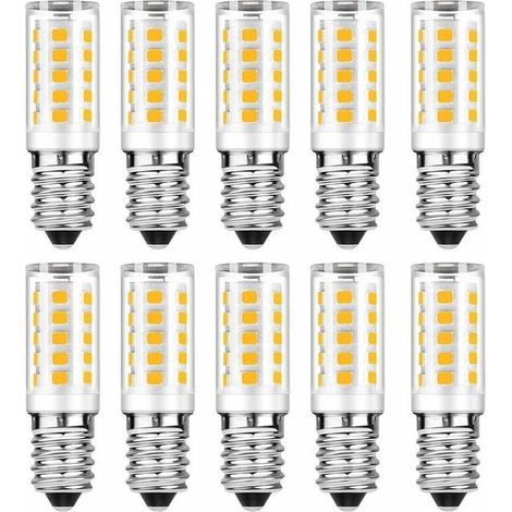 Lot de 10 ampoules LED E14, blanc froid 6000K, 5W équivalent 50W, 500 lumens, non-variateur, marque NPTERBL (1/4)
