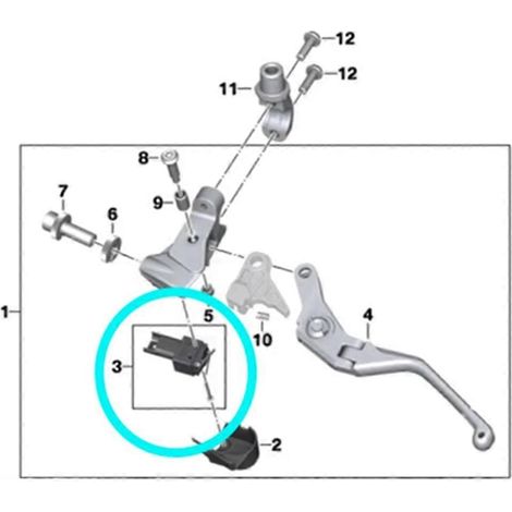 Kupplungssteuerungs-Mikroschalter für die Motorräder M1000RR, M1000XR und S1000R. (1/5)