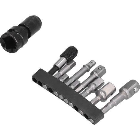 Kit de 11 adaptateurs de douille à tête carrée et tige de connexion hexagonale pour tournevis pneumatique (1/5)