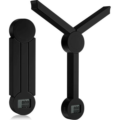Cette balance de cuisine numérique blanche et pliable est dotée d'un écran LCD - d'un design compact pour gagner de la place - de cinq unités de mesure (1/5)