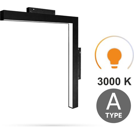Projecteur linéaire à LED Ultron à angle vertical 16 W 3000 K blanc chaud type A pour rails magnétiques SMART TRACK 48 V CC (1/5)