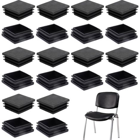 20pcs Bouchons à Lamelles Carré 40x40 30x30 35x35mm pour Tube Carre, Bouchon Plastique Carre, Embout Tube Carré, Capuchon Plastique Carre, Bouchon Tube Carré (20, 35x35) (1/5)