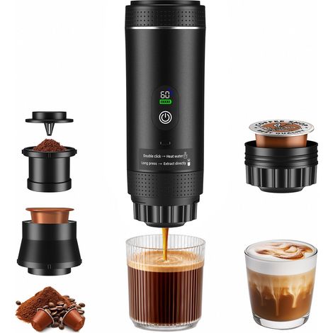 3 En1 Machine à Café Portable de Voyage,pour RV, camping,randonnée, bureau (1/5)