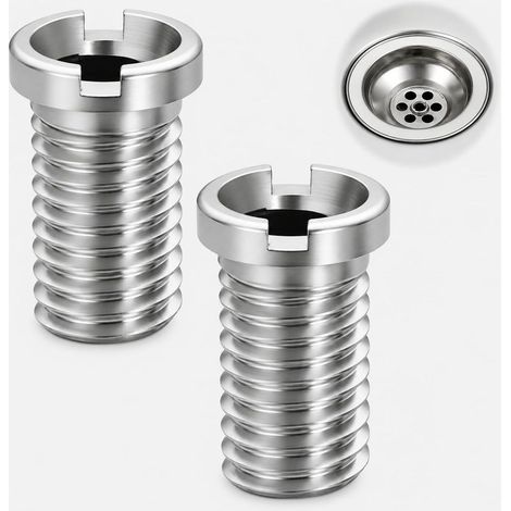 2 Pcs Vis Creuses Pour Éviers, M12x20 mm Filtre Evier Cuisine Accessoires de Bouchon de Crépine de Panier D'Évier pour Remplacer les viss de Filtre de l'Évier de Cuisine (1/5)