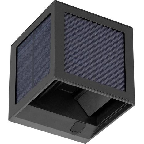 V-TAC VT-408CCT-B 24293 Lampada solare da parete per esterno con rilevatore di movimento LED (monocolore) 9 W Nero